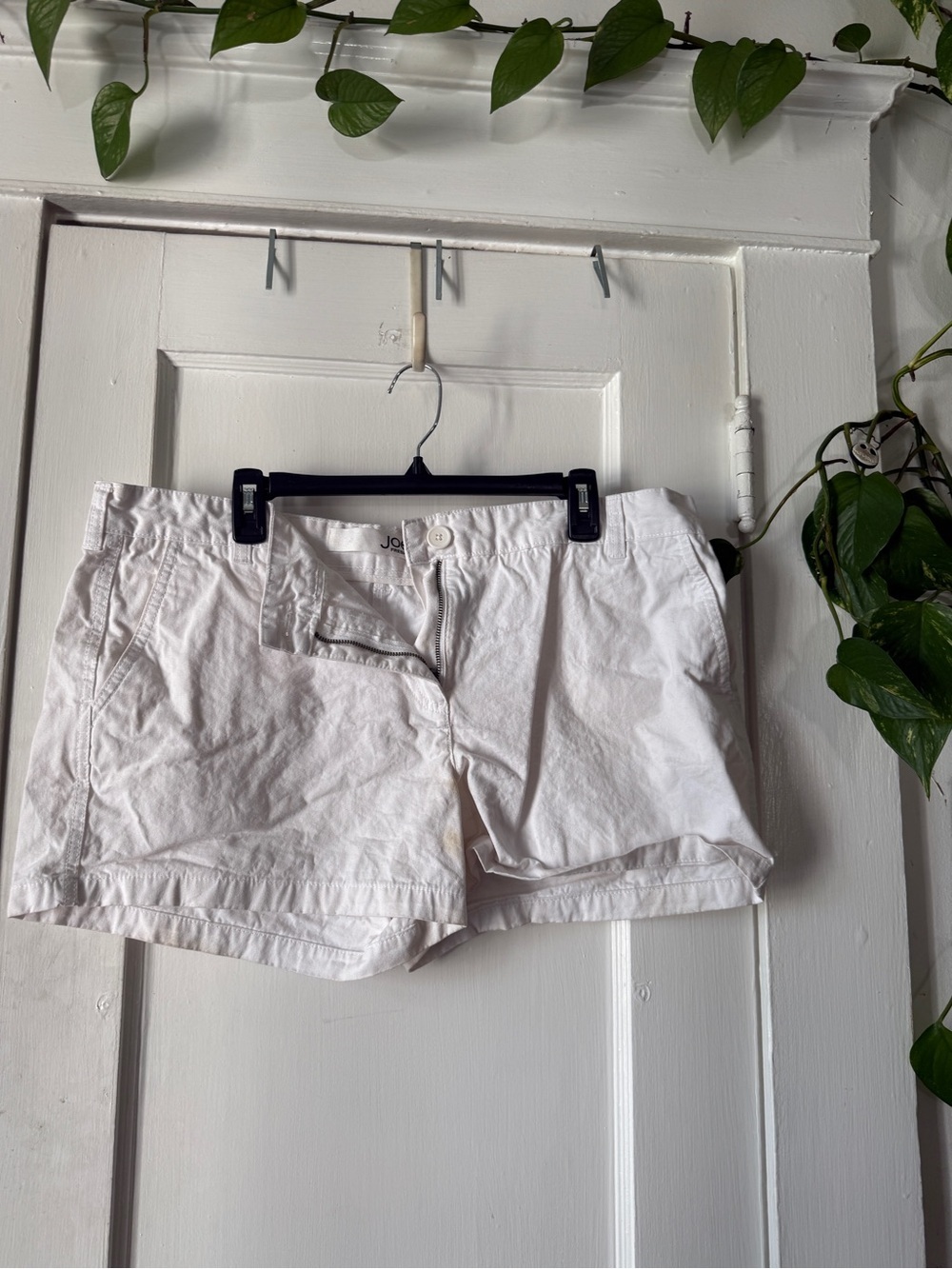 White Women's Cotton Shorts size 16